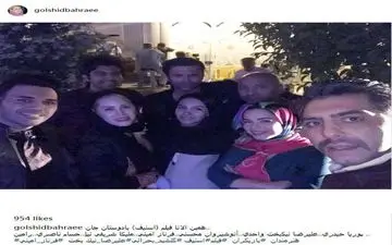 سلفی بازیگران فیلم اسنیف در پشت صحنه (عکس)