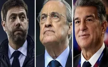  رئال ، بارسا و یوونتوس همچنان در فکر سوپرلیگ