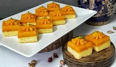 طرز تهیه  کیک حلوا | خیلی جذابه هم شکلش هم طعمش