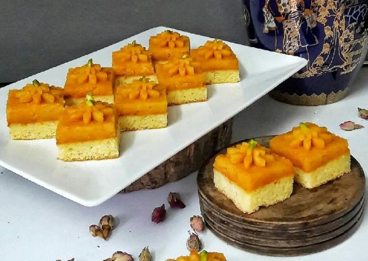 طرز تهیه کیک حلوا | خیلی جذابه هم شکلش هم طعمش
