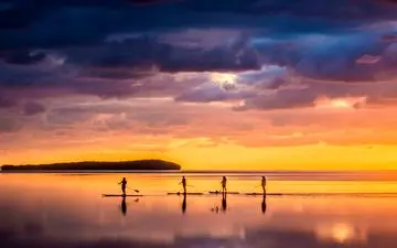  عکس منتخب نشنال جئوگرافیک | قایقرانان صبح