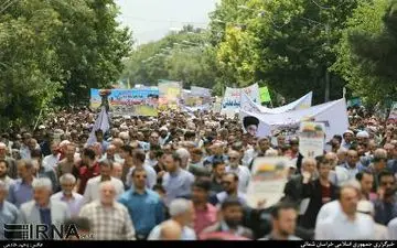 حضور ذوالفقار در راهپیمایی امروز تن نظام سلطه را لرزاند