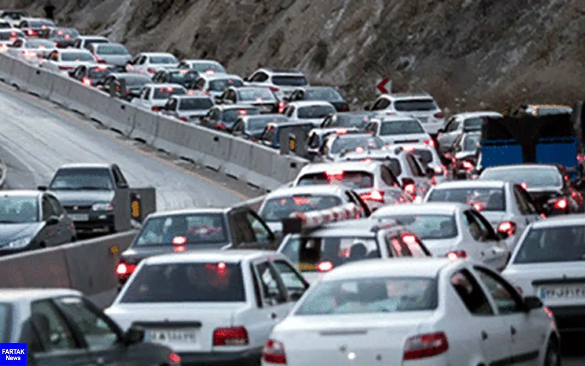 ترافیک فوق سنگین و پرحجم در هراز و فیروزکوه
