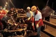 جان باختن 2 مرد در آتش‌سوزی خودرو در علی‌آبادکتول