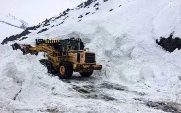 محور کرج – چالوس براثر سقوط بهمن مسدود شد