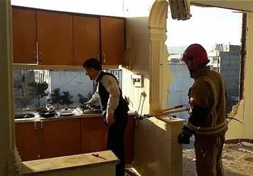 نشت گاز خانه را منفجر کرد + تصاویر