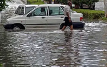  باران شدیدی که در هرمزگان سیل راه انداخت