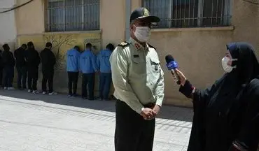 پلیس کرمانشاه به اقتدار پوشالی ۱۵ تن از اراذل و اوباش پایان داد