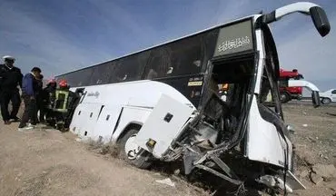 5 زخمی در حادثه واژگونی اتوبوس در کرمانشاه