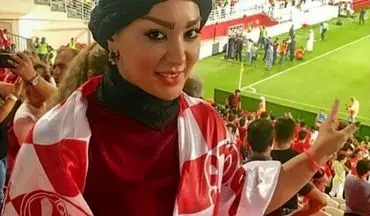 تیپ متفاوت خانم بازیگر دیشب در استادیوم ابوظبی! (+عکس)