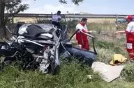واژگونی خودرو جان راننده را در محور زنجان به بیجار گرفت