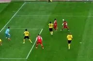 گل دوم پرسپولیس به سپاهان توسط احمدزاده + ویدئو