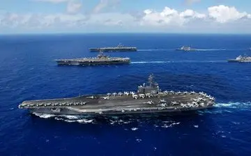  ورود ناو هواپیمابر آمریکایی به دریای مدیترانه