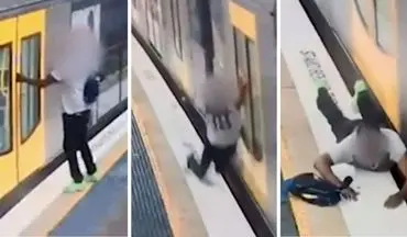 صحنه‌ای وحشتناک که مسافر در ایستگاه مترو رقم زد! +فیلم