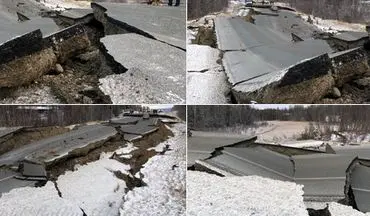 لحظه وقوع زلزله مهیب ۷ ریشتری در آلاسکا +فیلم 