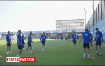 آخرین تمرین بارسلونا قبل از دیدار مقابل رئال بتیس