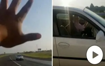 عمل انساندوستانه راننده جان زن سالخورده را نجات داد! +فیلم