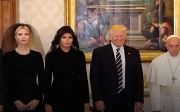  تفاوت پوشش ملانیا و ایوانکا ترامپ در عربستان و واتیکان +عکس