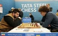  شکست مقصودلوتنها نماینده تاریخ شطرنج ایران در رقابت‌های معتبر تاتا استیل برابر شانس نخست قهرمانی