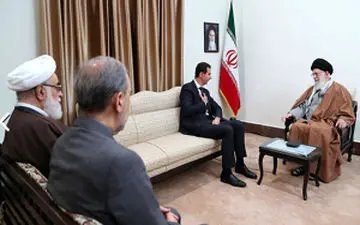 حضور سردار سلیمانی در دیدار رهبر انقلاب و بشار اسد 