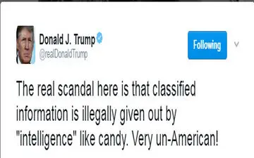 رئیس جمهور آمریکا سازمان اطلاعات کشورش را زیر سؤال برد +توییت