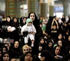  مراسم شیر خوارگان حسینی در مصلی تهران 