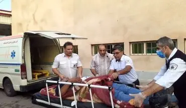 برخورد شدید اتوبوس با تریلی در خوزستان؛ ۱۲ نفر مصدوم شدند

