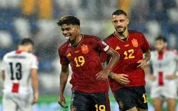 جشنواره گل اسپانیا مقابل گرجستان با هت‌تریک و تاریخ‌سازی بازیکن جوان بارسلونا
