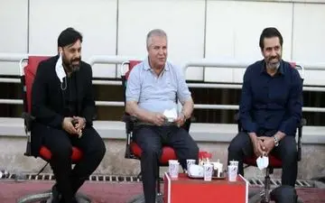 حضور علی پروین در تمرین پرسپولیس