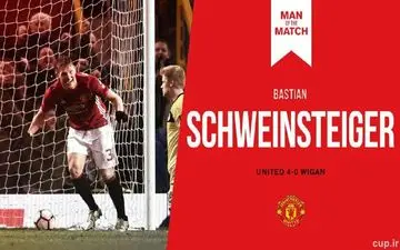 
شواین اشتایگر بهترین بازیکن دیدار با ویگان 