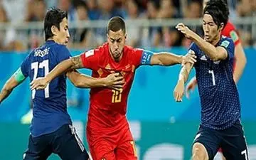 تساوی بلژیک و ژاپن در نیمه اول