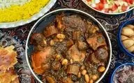 طرز تهیه خورش کرفس با مرغ و لوبیا چیتی!