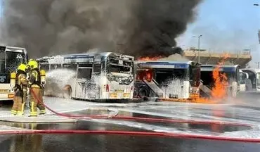آتش‌سوزی گسترده در پایانه مسافربری بات یام؛ یک نفر کشته شد