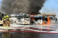 آتش‌سوزی گسترده در پایانه مسافربری بات یام؛ یک نفر کشته شد