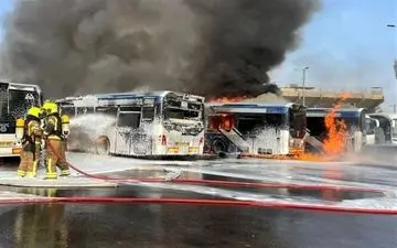 آتش‌سوزی گسترده در پایانه مسافربری بات یام؛ یک نفر کشته شد