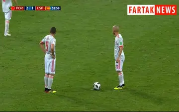 گل دوم اسپانیا به پرتغال + فیلم