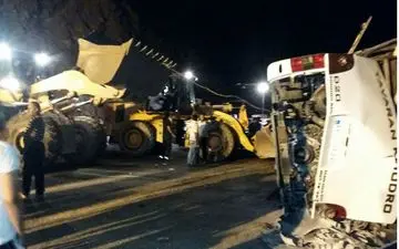 واژگونی مرگبار اتوبوس در شمال کرمان /۵کشته سه مجروح