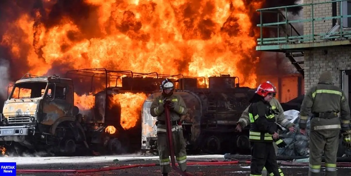 ارتش اوکراین انبار نفت «دونتسک» را گلوله‌باران کرد