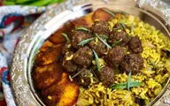 طرز تهیه کلم قمری پلو  اصل شیرازی با گوشت قلقلی 