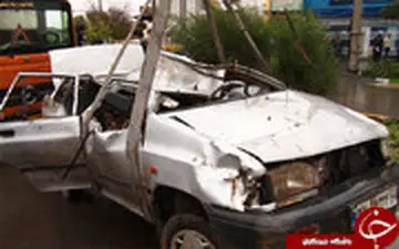 گودالی که در قم دو خودرو را بلعید و جان 3 نفر را گرفت