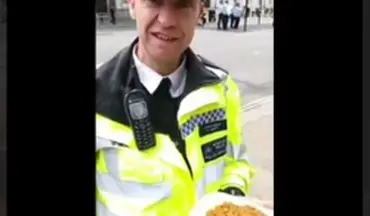 واکنش جالب پلیس لندن پس از خوردن قیمه نذری