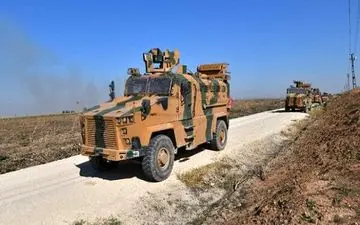 ادامه گشت‌زنی نیروهای ترکیه و روسیه در شمال سوریه