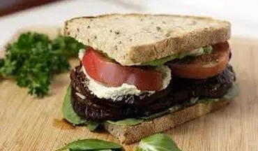 این ساندویچ خیلی ساده و سالمه | آموزش  ساندویچ بادمجان و قارچ!