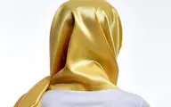 دختر کویتی با سر کردن شالی از جنس طلا جنجال به پا کرد +فیلم 