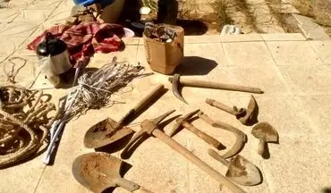 دستگیری جویندگان گنج در باغات شازند