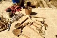 دستگیری جویندگان گنج در باغات شازند