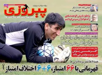 روزنامه های ورزشی سه شنبه ۱۲ اردیبهشت ۹۶ 