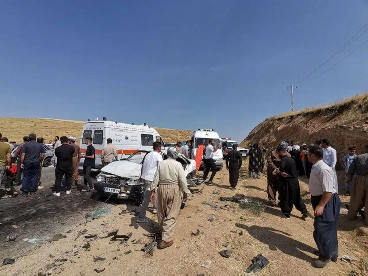 تراژدی در جاده مریوان؛ مرگ دلخراش مادر باردار و جنینش بر اثر تصادف


