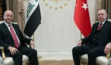 وعده ۵ میلیارد دلاری اردوغان برای بازسازی عراق در دیدار با برهم صالح