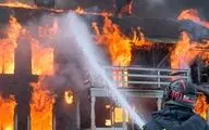 17 نفر محبوس و 8 مصدوم در آتش آپارتمان 5 طبقه